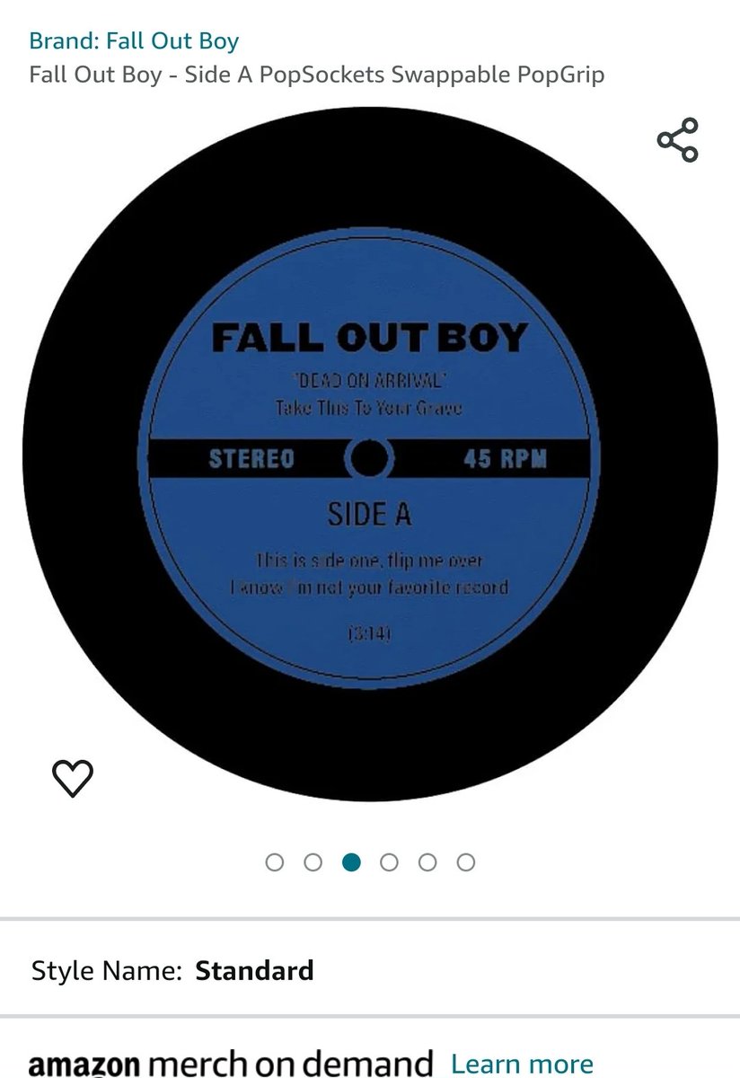 FOB have a new TTTYG-themed Popsocket available as part of their Amazon merch 😭