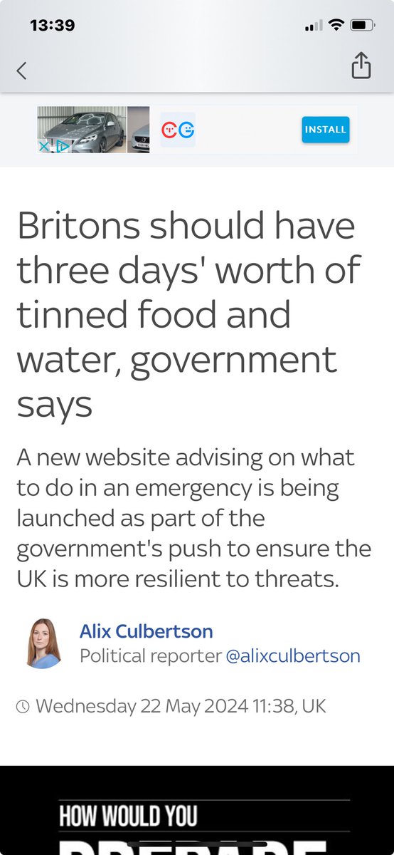 This is the Brexit emergency plan - you know we told you there’d be no food & undrinkable water & all more expensive? It’s a plan for that…if you’re lucky enough to have the money to buy all this extra stuff given the ⁦@Conservatives⁩ COLC & the room to store it!