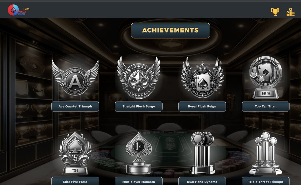Omegaluck888's tweet photo. 🎉 Achievements Unlocked at #OmegaLuck! 🎉

Ready to earn your badges? Our new achievements feature is now live! Play your favorite games on OmegaLuck, reach milestones, and collect badges to showcase your skills. It's time to earn recognition for your gaming prowess! 🏆 https://t.co/pMhPnAaj5V