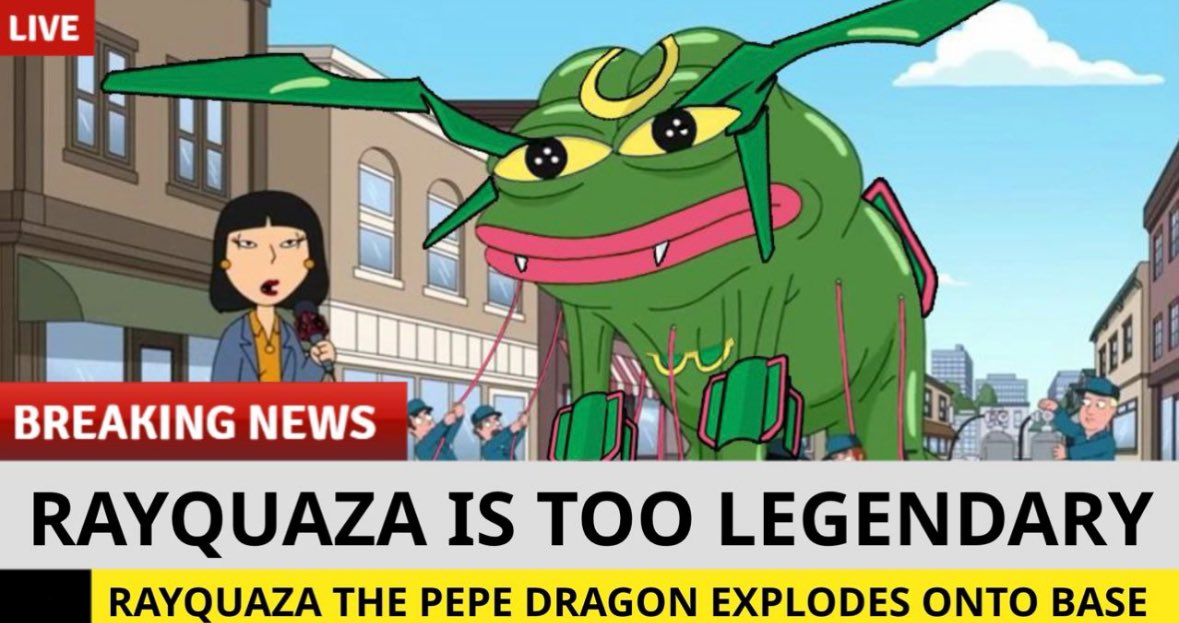 Send the dragon where it belongs.
$RAYQUAZA <a href="/RayquazaCoin/">Based Rayquaza Coin</a> $base