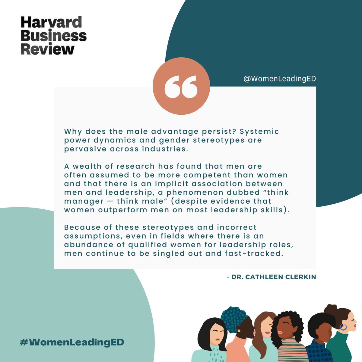 At @WomenLeadingEd and @WeAreILO our research shows that even when women are in the same spaces as men, they still are not playing the same game as men.  This analysis from @CathleenClerkin of  @CandidDotOrg and @CEOusc in @HarvardBiz shows that the effects of bias on women is a