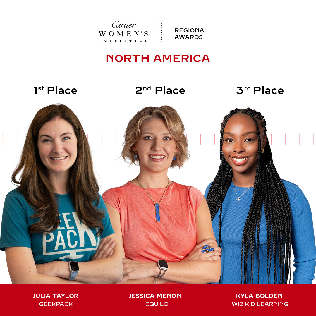 Celebrating #ForcesForGood from North America! Congratulations to Julia of GeekPack, Jessica and Kyla! #CWI24