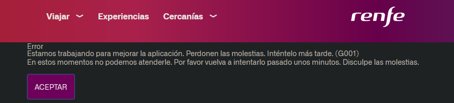 SpikedB0y's tweet photo. @Renfe Ejemplo de error que tambien me sucedio intentando la misma reserva sin elegir asiento https://t.co/QPeYNDef4O