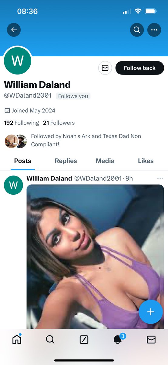 Hobot alert 🚨. X is blocking me from reporting this Hobot that followed me so help me out here. Patriots check yourselves and stop clicking and following who ever. @WDaland2001