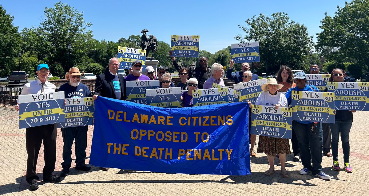 DeathPenaltyAct's tweet photo. With support of many of the same folks who led the fight a decade ago... Lawmakers revive efforts to abolish the death penalty in Delaware, makes it out of committee https://t.co/s007TimKHq #StopExecutions #DERepeal https://t.co/uhDvdMeLIJ