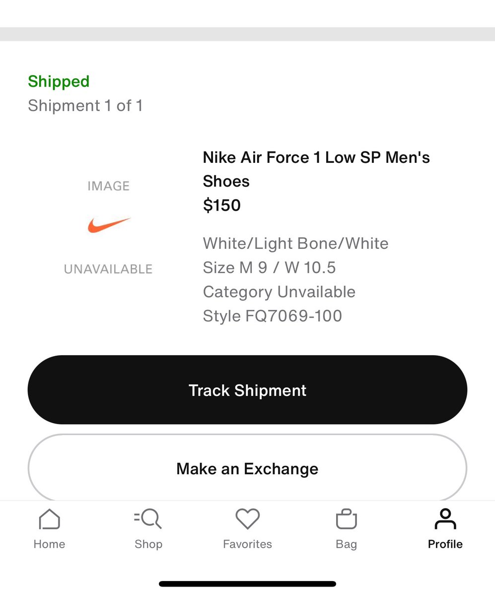 Tolley_19's tweet photo. Work up and found out that @goatapp can’t do a simple job. I sent them my pair of size 9 CPFM AF1s straight from Nike in Nikes packaging and box. They are trying to tell me they received a size 10 with no original box. https://t.co/OX9Wc7FuDh