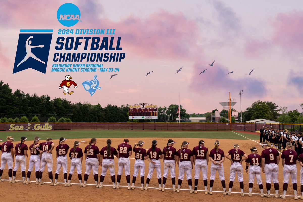 The Sea Gulls are set for the start of NCAA Super Regional play against Tufts on May 23 at 2pm The NCAA Super Regional is a best-of-three series. The second game will be May 24th at 1pm with an ‘if necessary’ game shortly afterwards. #GoGulls | #rRootedasOne 🌳