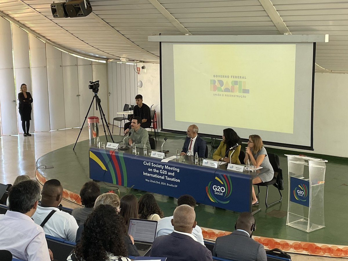 📺 Brazil, as chair of the #G20, welcomes civil society organisations from around the world. With this event, #Brazil offers a model of participation in global processes by creating a space where civil society proposals on #internationaltax reform will be discussed.