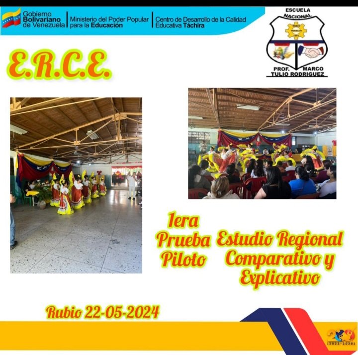 Dando inicio a la Aplicación I Piloto ERCE en nuestra escuela @MPPEDUCACION <a href="/_LaAvanzadora/">Yelitze Santaella</a> <a href="/Berzabethg1/">Berzabethgandicaoficial</a> <a href="/NicolasMaduro/">Nicolás Maduro</a> <a href="/CDCETachira/">CDCE Táchira</a> <a href="/2018Cra/">CDCE Junín Táchira</a> <a href="/Crazet2011/">Crazet2011</a>