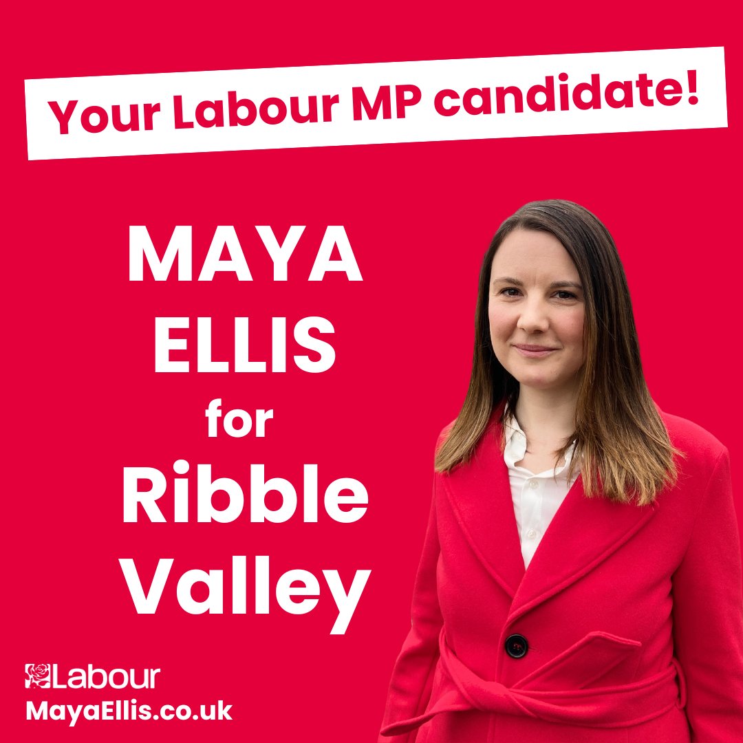 Ribble Valley, just like our country, is ready for change and a fresh start, with a @UKLabour government and a local MP focussed on helping young people, families, and all our varied communities to feel safe and supported.
Proud to be your Labour MP candidate, Ribble Valley! 💪🌹