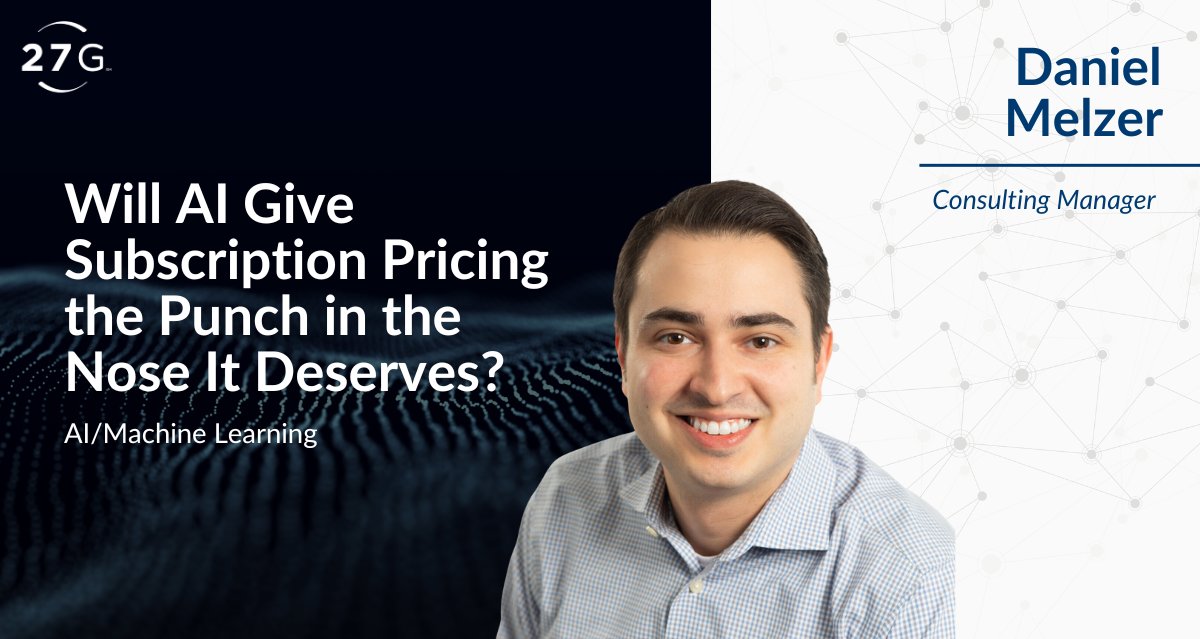 From streaming services to taco subscriptions, the shift to subscription-based models is reshaping industries. 

27G's Consulting Manager, Daniel Melzer, shares how this trend is driving revenue and reshaping customer relationships. bit.ly/3UkJmgU 👊