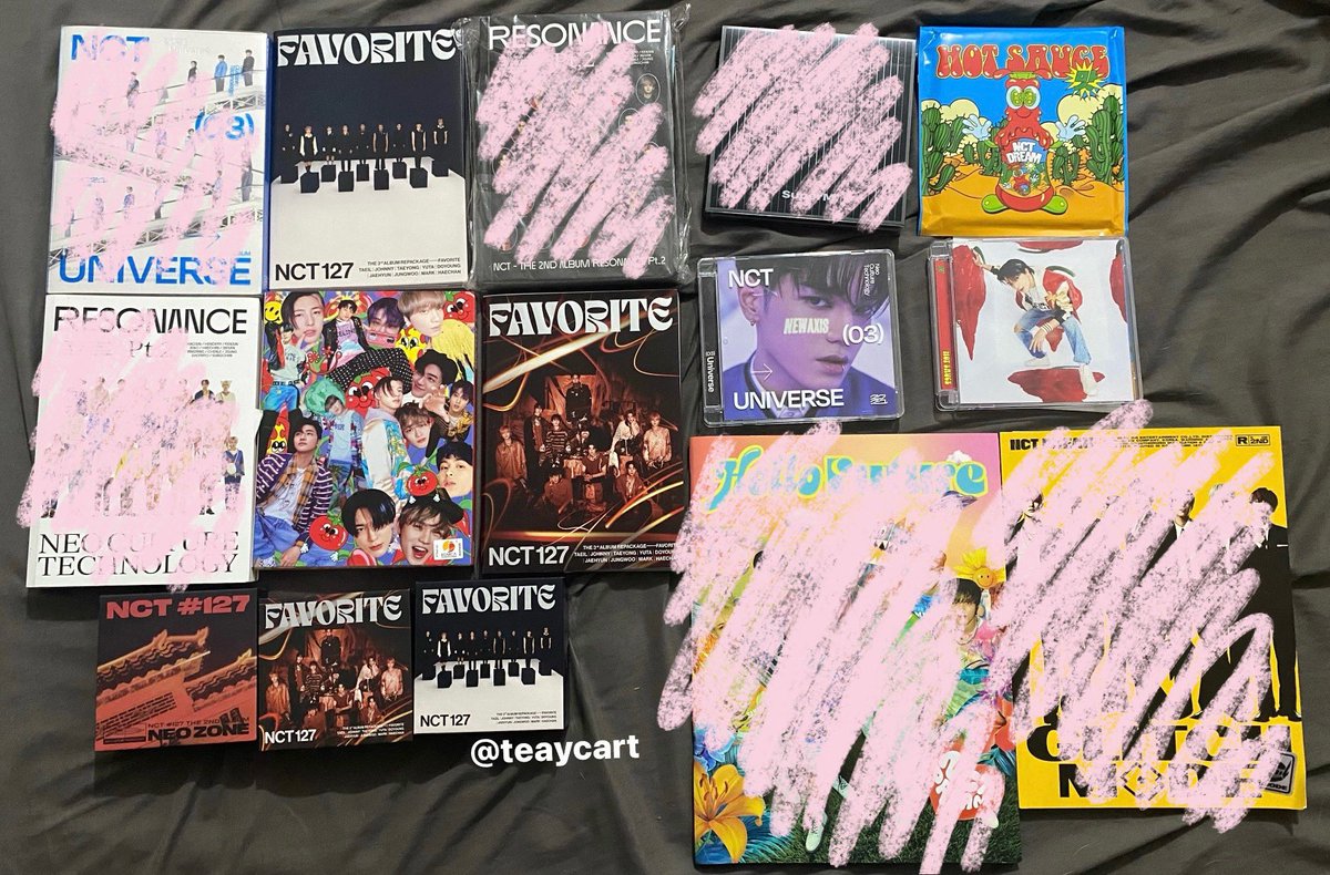 teaycart's tweet photo. wts lfb ph

NCT dream and NCT 127 Unsealed Albums

📎 resonance  favorite universe kihno jewel case hello future glitch  hot sauce neozone https://t.co/TBPlHhK5Ii