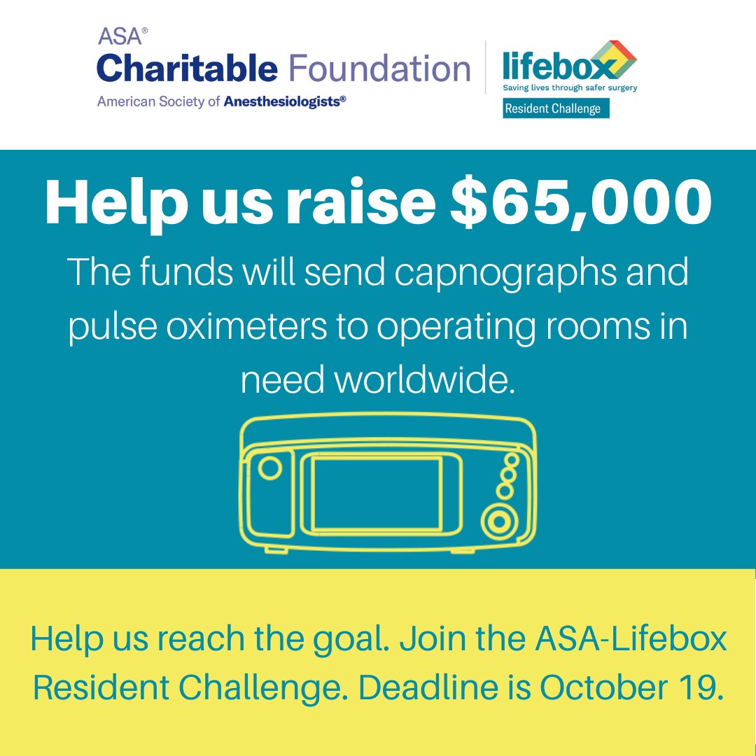 Essential monitoring tools like pulse oximeters and capnographs significantly improve patient outcomes. Yet, thousands of operating rooms around the world lack this critical equipment. Join the @ASALifeline-Lifebox Resident Challenge to bridge this gap:bit.ly/3UuGHC1