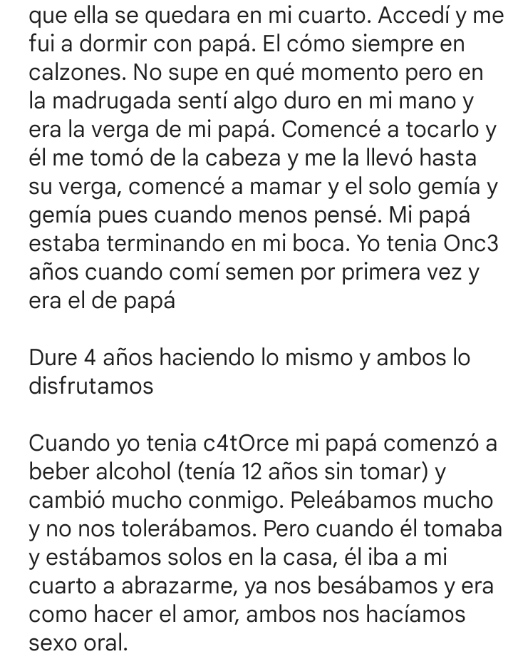 relatoscal's tweet image. Mándenme su relato al dm por quien mismo, instagram o telegram y lo estaré compartiendo 😉
Like y RT para más.

Noches inolvidables con papá 
#morbo #hot #padreehijo #paja