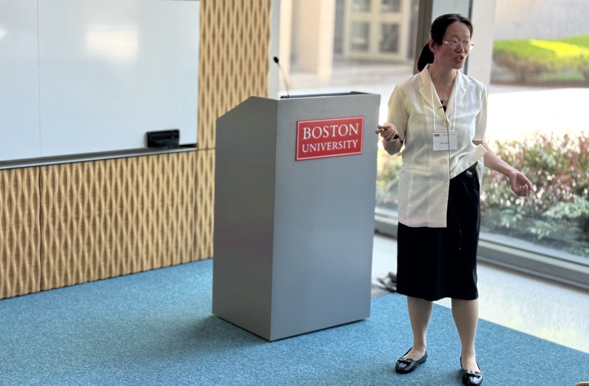 The 2024 BU Center for Systems Neuroscience Symposium, 'Neurotransmission is Lit,' is underway! This morning we heard talks from our own @MarkHowe72 and Lynne Chantranupong (@Lchantran) as well as @LinTianPhD (@MPFNeuro) and @yaochen20 (@wustl).