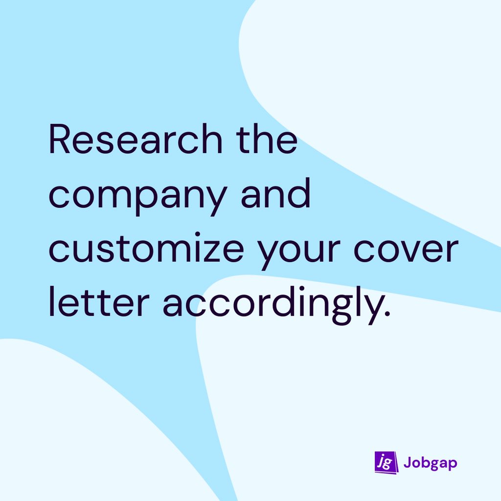 Jobgap_xyz's tweet image. Expert tips to make your cover letters irresistible 

#coverletter #jobgap #tips