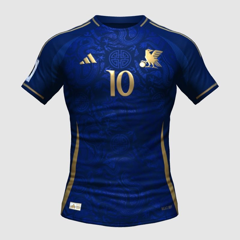 Footy_Headlines's tweet photo. 🇯🇵🌊🐉 Japan "Golden Dragons" home kit concept by Bozif https://t.co/1W0tDaDw3n
