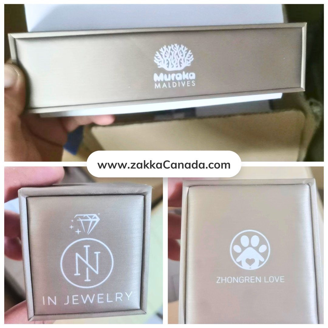 Custom print LOW MINIMUM (50pcs) leather jewelry boxes. More colors and models available:

zakkacanada.com/products/custo…

#customprint #logoprint #jewelrybox #premiumjewelrybox #zakkacanada #jewelbox #ringbox #weddingringbox #giftbox #leatherbox #goldbox #lightgold #jewelrypackaging