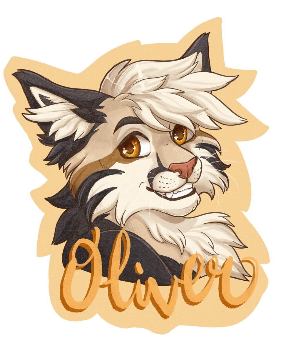 Finished badge art for @morihart13 ! I can’t wait to see him printedl!