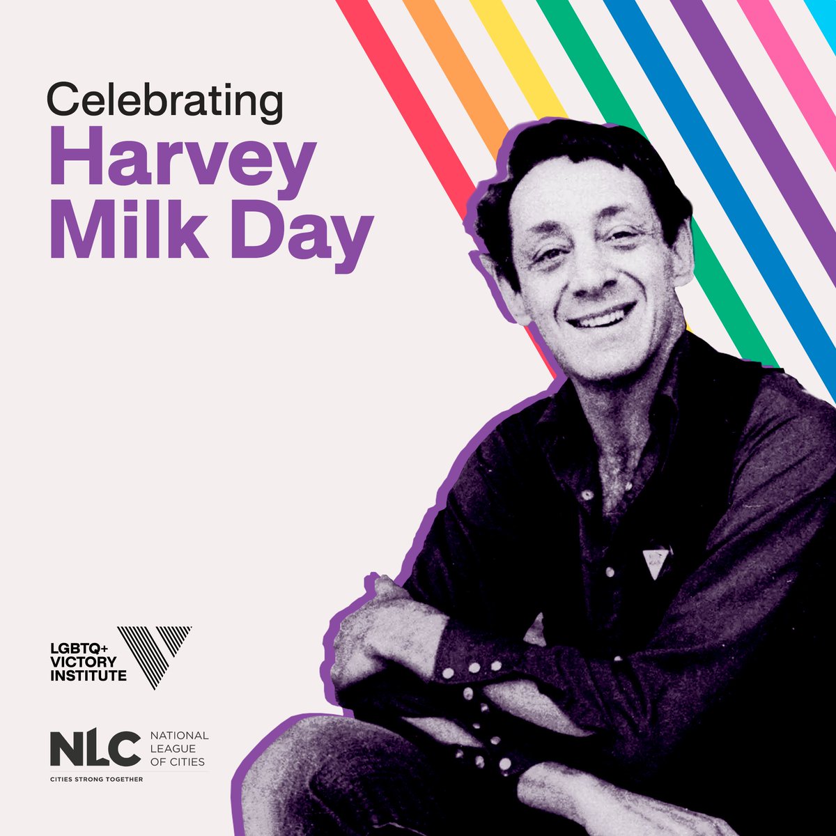 🌈 Harvey Milk Day: “Rights are won only by those who make their voices heard.” Today, LGBTQ+ Victory Institute and the @leagueofcities join forces to honor Milk's legacy, encouraging more LGBTQ+ individuals to pursue public office. victoryinstitute.org/honoring-harve…