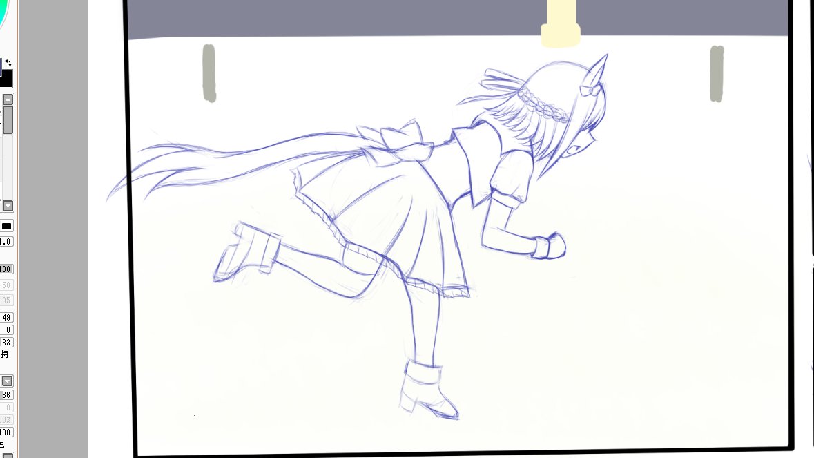 ほんのりスペちゃん。はじめてかいた。
ジャパンカップのやつ。 