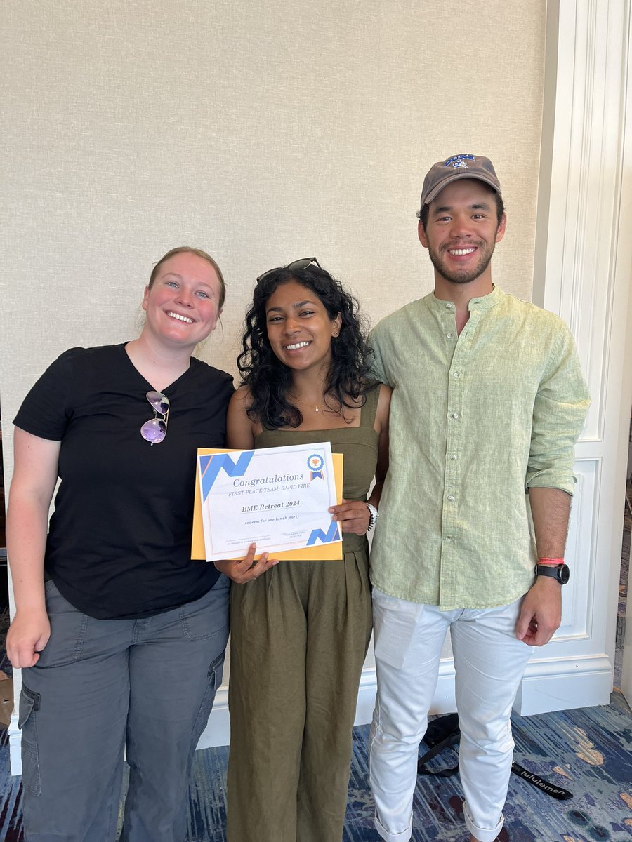 Collier Lab (@labcollier) on Twitter photo Our lab members attended <a href="/DukeUBME/">Duke Biomedical Engineering</a> department retreat early this week. We won best group video for the rapid fire talks! šļøš¬ Our lab members attended <a href="/DukeUBME/">Duke Biomedical Engineering</a> department retreat early this week. We won best group video for the rapid fire talks! šļøš¬