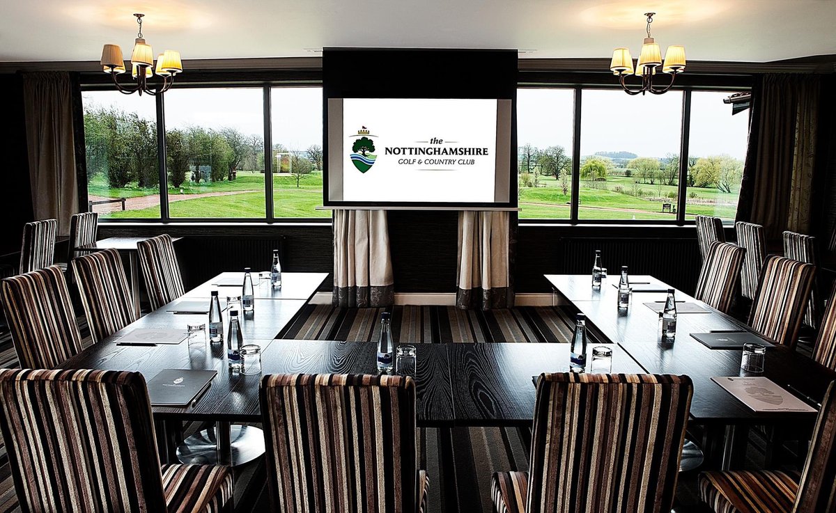 Here at The Nottinghamshire we love to host corporate golf days, meetings, and business lunches!

With 1st class conference facilities, an on-site boutique hotel and two incredible championship golf courses, we can help you to impress your clients, win new clients or simply