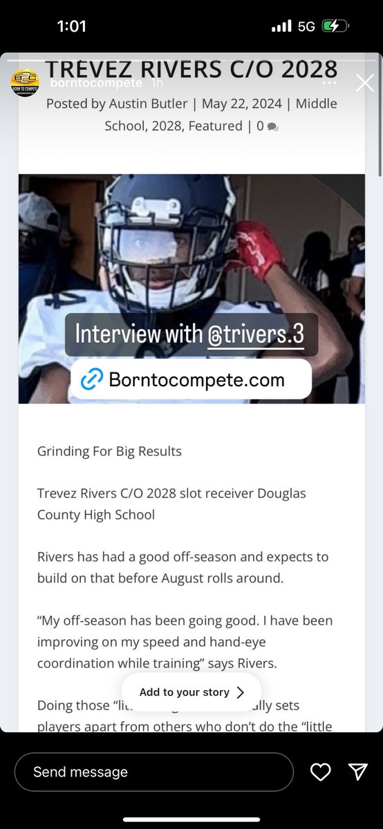 I appreciate @borntocompete for the interview and a opportunity to be part of B2C @CoachJTW @routeking_1