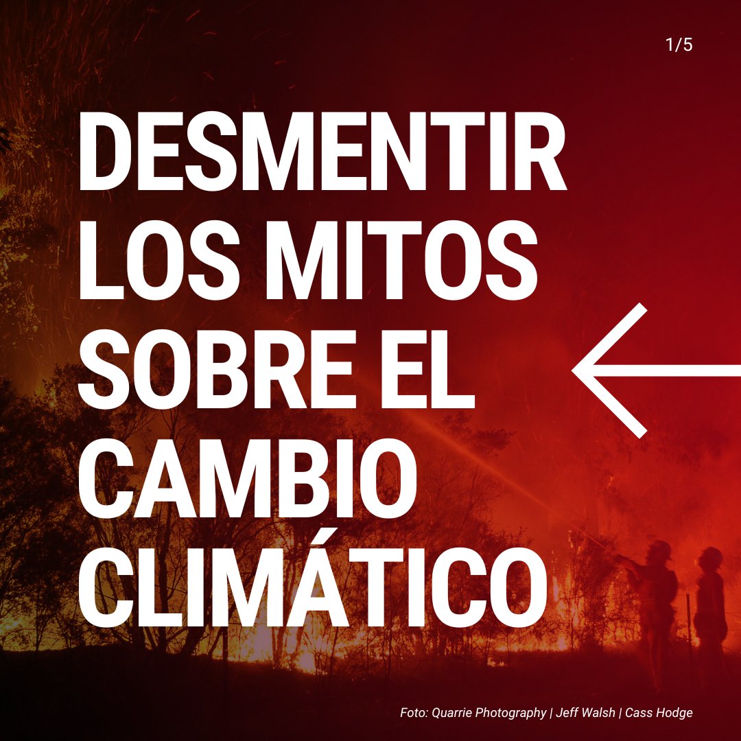 ❌Mito: Unos pocos grados de calentamiento global son poca cosa. ✅Realidad: Cada pizca de aumento de temperatura empeora la crisis climática. La desinformación sobre el cambio climático es un riesgo para todos. #ActúaAhora para más #AcciónClimática.