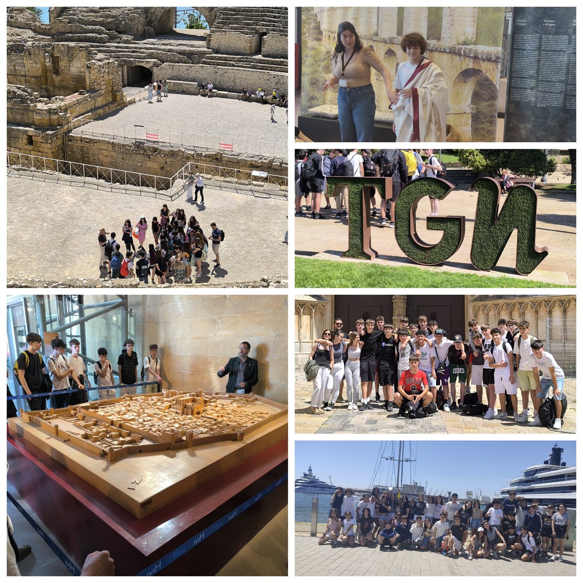 SantaRosaFESD's tweet photo. 1°, 3° y 4° ESO se han ido de excursión a visitar la Tarragona romana y luego a pasar la tarde a las playas de Salou. Jornada cultural y de convivencia.
#somosfesd #vivetupasion #aceptaelreto #entregate https://t.co/XiwPcNEAxn