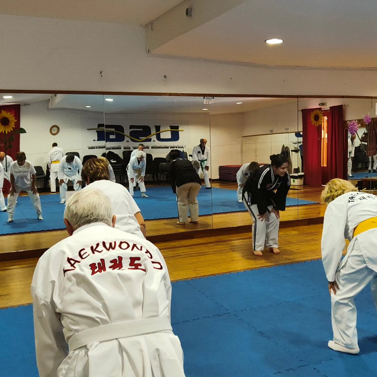 DojangjV's tweet photo. Aula de Taekwondo da Universidade Sénior Gondomar contou com presença Kyosanim Magda Pereira.
#taekwondosénior #masterjosedo #dojangvasconcelos #artesmarciasparatodos #pndpt #IPDJ #ArtesMarciais #saocosme #gondomar #worldmartialarts #HeukChoo https://t.co/iWK2eQOG1Q