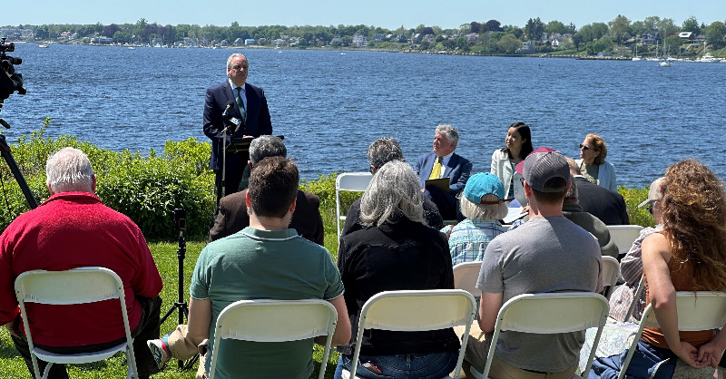 AGNeronha's tweet photo. AG Neronha, @SaveTheBayRI, @Victoria4RI, @TerriCortvriend
call for CRMC reform:

“If we as a state are serious about protecting our environment &amp; coastline, we need a dedicated agency with the organization &amp; expertise to handle complex permitting &amp; enforcement issues."

More ⬇️
