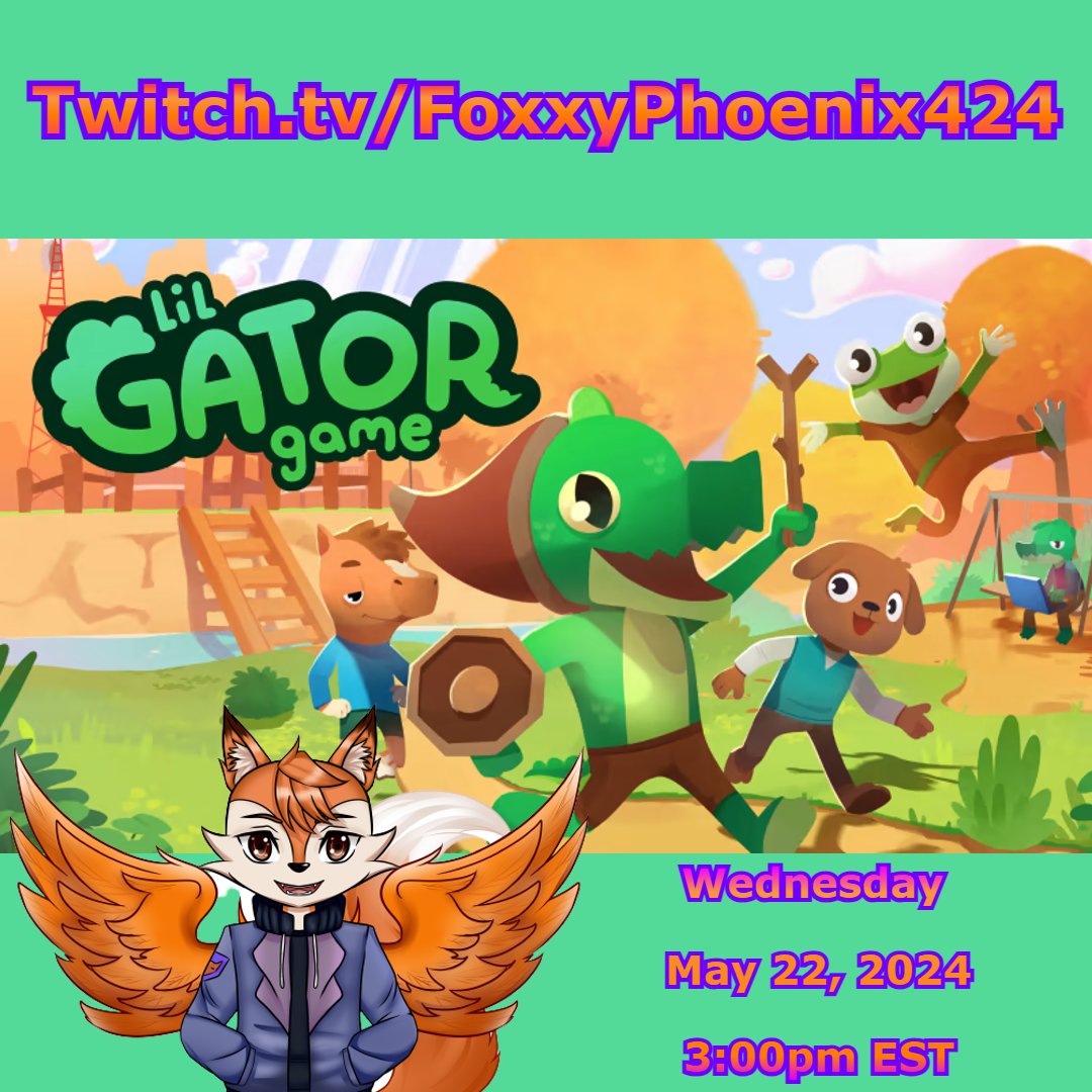 FoxxyPhoenix424's tweet photo. Going live at 3pm with a cute game I found on Steam. Come hang out and vibe! https://t.co/nzBdJtSZTq
