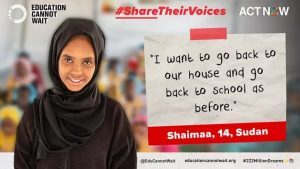 Education Cannot Wait’s #ShareTheirVoices Global Advocacy Campaign Launched by ECW Executive Director Yasmine Sherif in Lead Up to United Nations Summit of the Future ift.tt/cXAGSK6