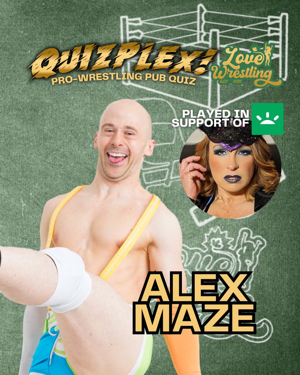 OKAY, organizing tomorrow's Quizplex remains chaotic (usually the chaos happens IN game, not before), but here's what I CAN tell you so far!

Quizplex will be played in support of @LuFisto's recovery journey, and your first contestant; The Festive Firework, @TheAlexMaze!