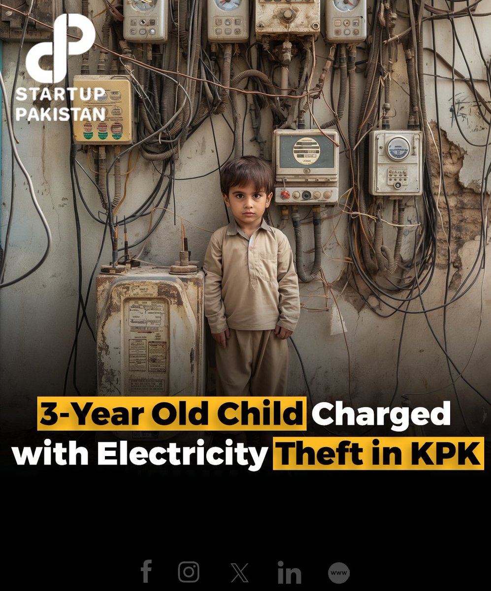 In a shocking incident in Khyber Pakhtunkhwa, a three-year-old child, Zaeem Abbas, was accused of electricity theft. Image is just for Reference #ElectricityTheft #ShockingIncident #KhyberPakhtunkhwa #PowerTheft #PESCO #WAPDA #DISCOs #FIA #EnergyCrisis #Pakistan