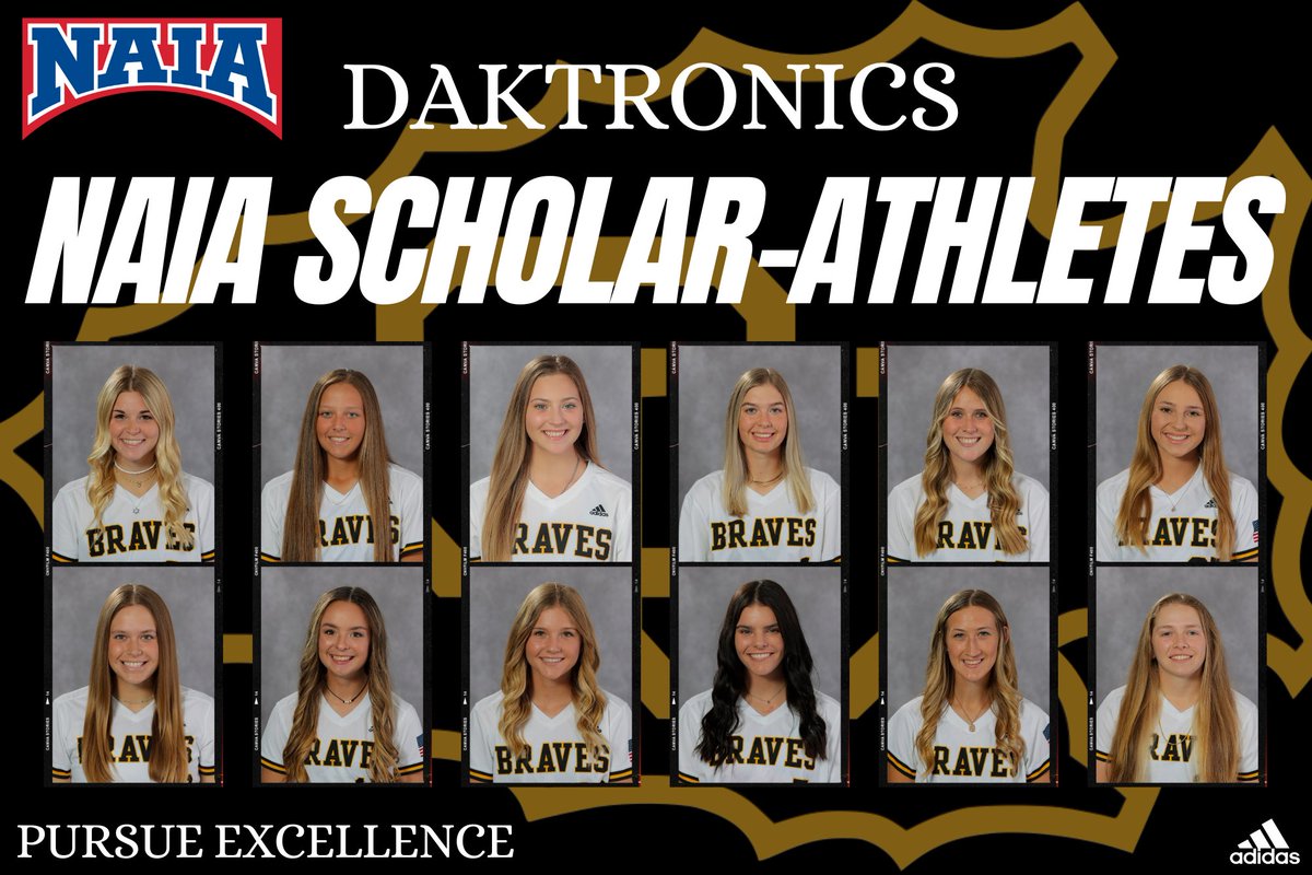 Twelve Braves Named 2024 Daktronics NAIA Softball Scholar-Athlete! 🎉

🔗 naia.prestosports.com/x/zovbl

#BraveNation