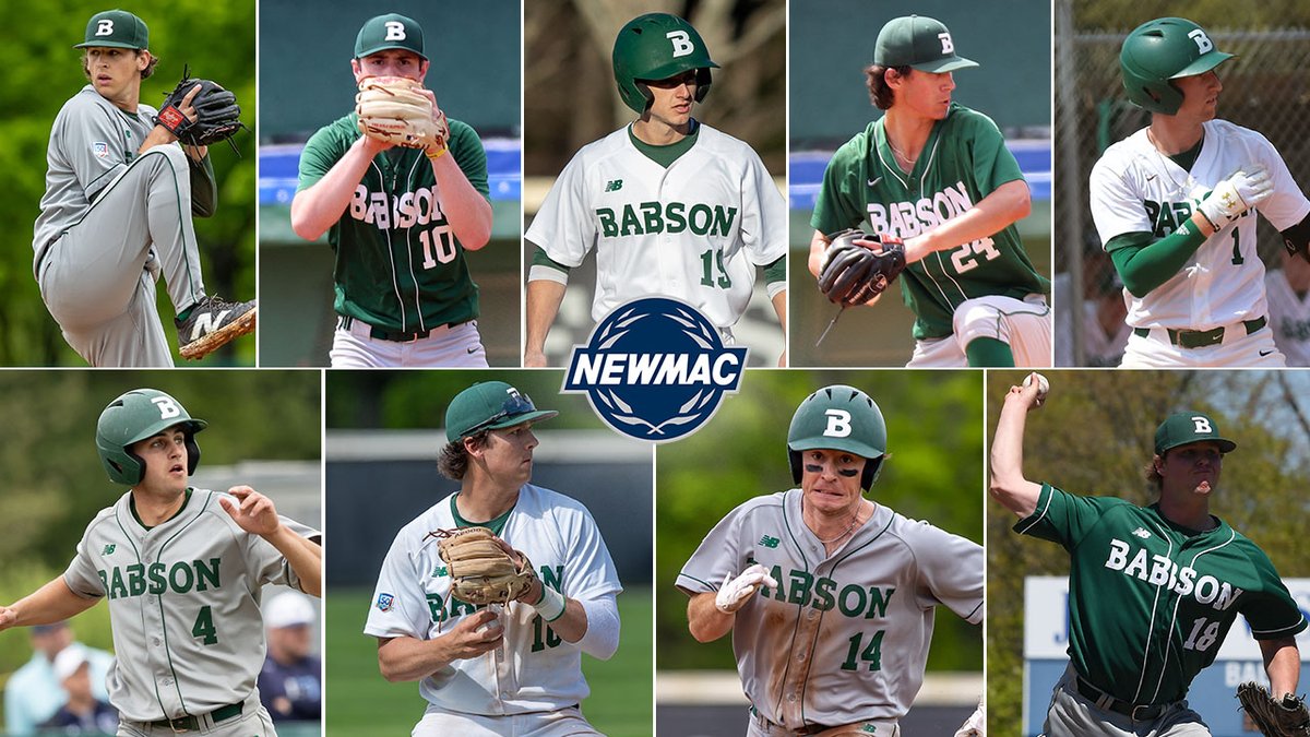 Nine from @BabsonBaseball Capture NEWMAC Academic All-Conference Recogntion: tinyurl.com/yp2e5wkm #GoBabo #d3baseball