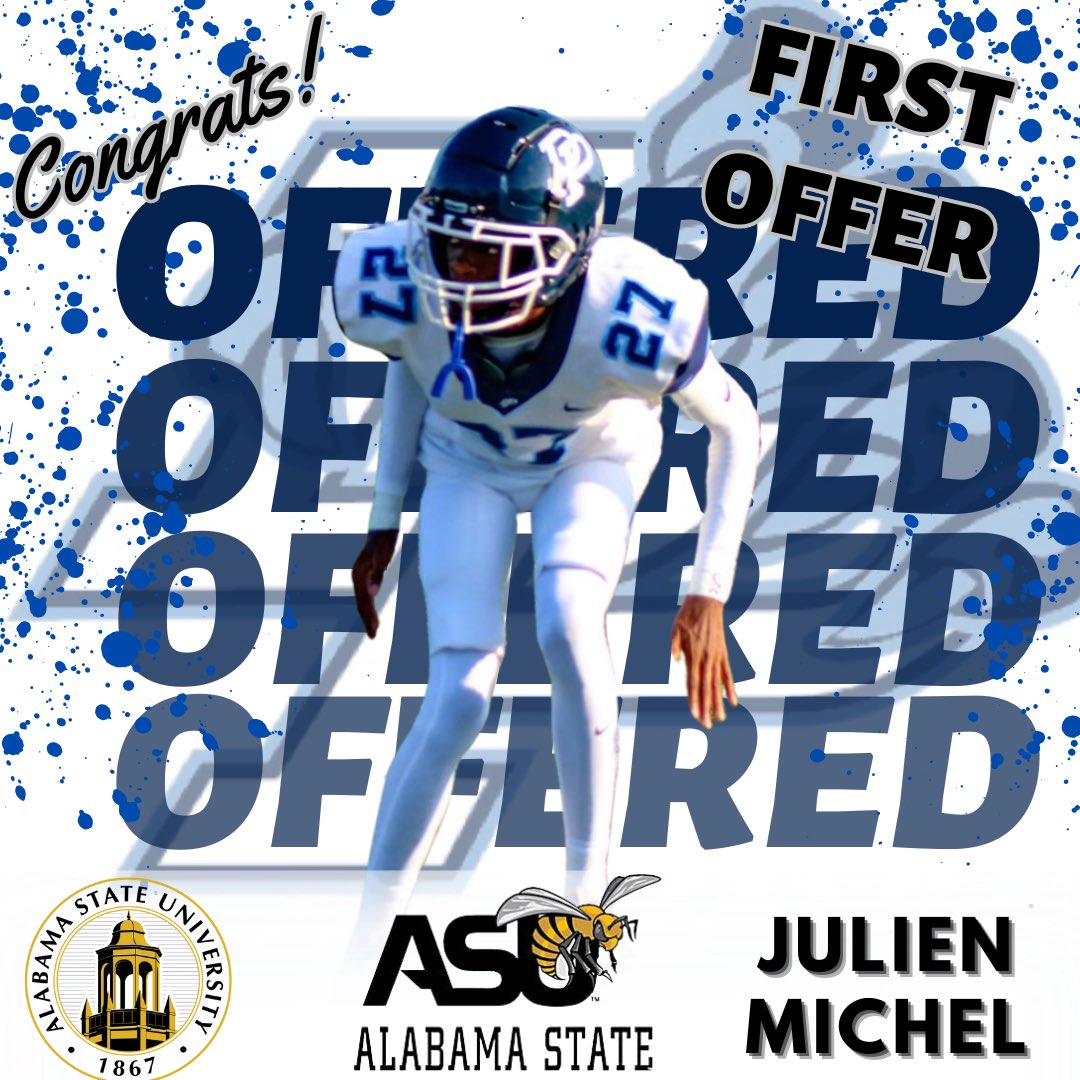 🚨1st OFFER🚨
Congratulations @Julien1Michel 
on your 1st offer from @alabamastateu ‼️ #awwdp