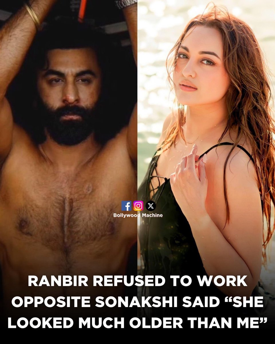 Hahahah ! #RanbirKapoor refused to work opposite #SonakshiSinha said, “ She is Bhuddi & Aged ” 🤣