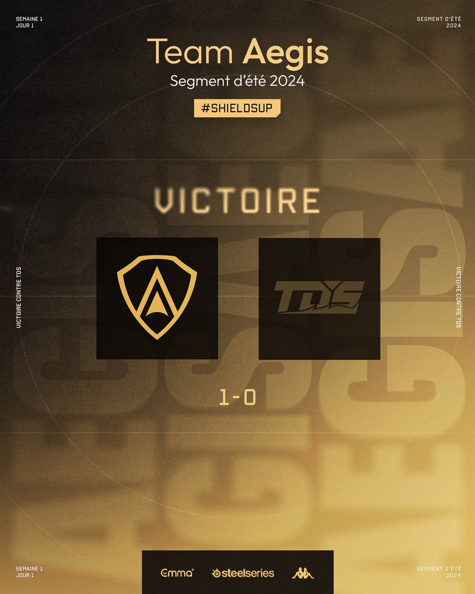 AEGIS (@team_aegis_) on Twitter photo Une LEÇON de League of Legends proposée par nos joueurs ! QU'EST-CE QU'ELLE FAIT DU BIEN CELLE-LA !
Ggwp <a href="/TeamduSud_/">TDS ESPORT 🌊</a> 🤝
Rendez-vous demain à 18h pour notre victoire contre Solary, pour finir la semaine en 2-0 ! #ShieldsUp Une LEÇON de League of Legends proposée par nos joueurs ! QU'EST-CE QU'ELLE FAIT DU BIEN CELLE-LA !
Ggwp <a href="/TeamduSud_/">TDS ESPORT 🌊</a> 🤝
Rendez-vous demain à 18h pour notre victoire contre Solary, pour finir la semaine en 2-0 ! #ShieldsUp