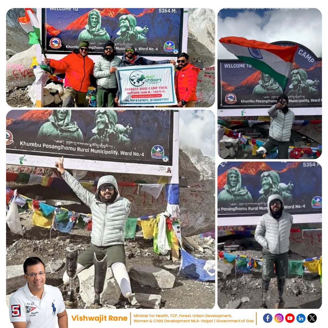 Congratulations to Tinkesh Kaushik for achieving a monumental feat! Tinkesh has etched his name in history as the first triple amputee to conquer Mount Everest. His determination, courage and resilience have not only inspired us all but have also set an extraordinary example of