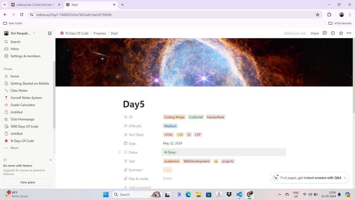Ironfist_csw's tweet image. Day5 of #NdaysOfCode ⭐️
Today, i try to build my website for my new concept which was left and as a signup page i was trying to make new effects for the menu and created for button from Netninja. I did concepts from my previous notes for C and also did problems on Java concepts.