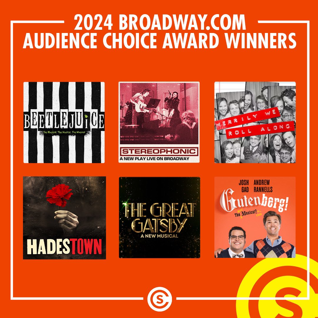 Congratulations to all of our clients who are now 2024 Broadway.com Audience Choice Award Winners! 🧡🎉