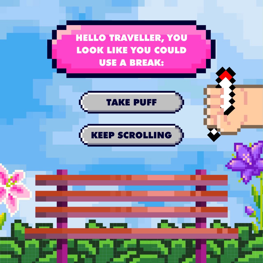 Double tap to puff ❤️💨