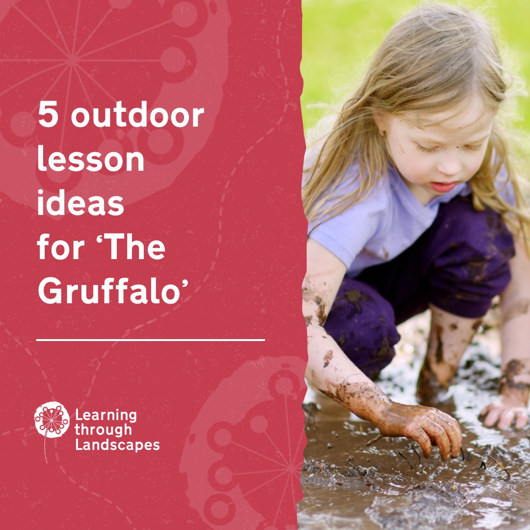 Did you know 'The Gruffalo' turned 25 this year? 🐭 Celebrating the power of wit and intelligence over size and strength, this book is packed with learning opportunities! Here are 5 ways to explore it with children outdoors — perfect for last minute #OutdoorClassroomDay plans 🧵