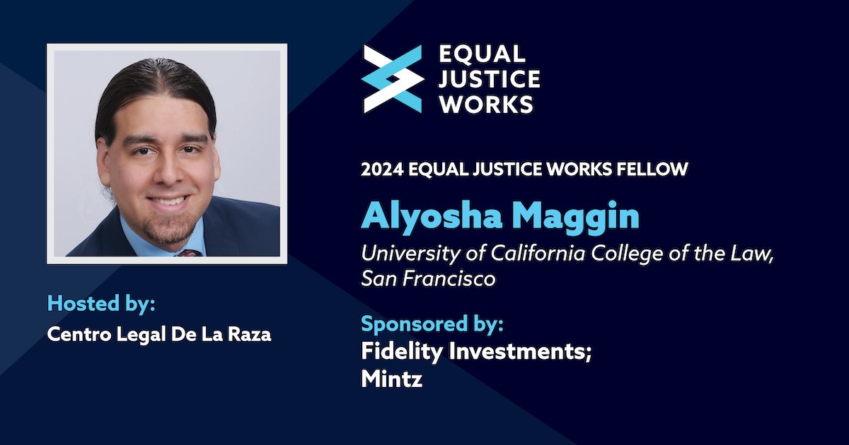Supported by @Fidelity and @Mintz_Law, @uclaw_sf alum Alyosha Maggin will join @centrolegal to directly represent asylum seekers confronting expedited removal procedures before immigration judges and asylum officers. Congratulations, Alyosha!