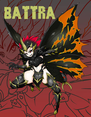 Battra is one of the main villians of kaiju girls volume 2. With mothra gone she is free to fix the mistakes of her sister and start over and by start over she means wiping out all life on earth and starting again the right way, her way