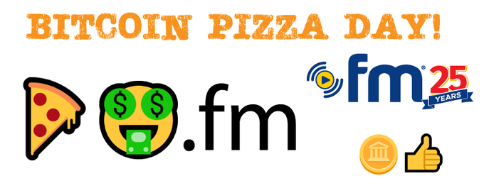 Today Is .... #BitcoinPizzaDay! 🪙🍕 Yes, We ❤️ #Bitcoin & #Pizza🍕 Plus, #EmojiDomains like 🍕🤑.fm . Get this OR any other #Emoji as a #Domain. Launch a #Podcast or #Blog w/ an #EmojiDomain 😎 Start Here 😋 : get.fm/emoji #Pizzaday #domains #BitcoinPizzaWeek