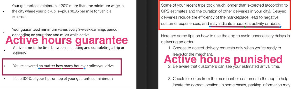 This is Uber's Prop22 messaging in app and in emails to drivers. "we got your back" vs "you better watch your back"
